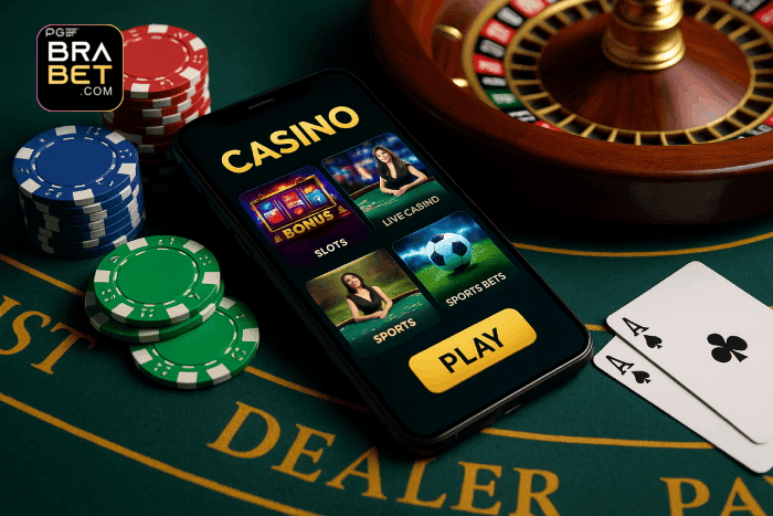 Plataforma online Cassino BRABET com bônus exclusivos