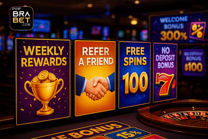 Bônus e recompensas exclusivas do Cassino BRABET